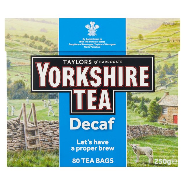 Yorkshire Decaf Teabags 80 per pack GOODS M&S