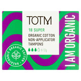 TOTM Organic Cotton Non-Applicator Tampons Super 18 per pack GOODS M&S