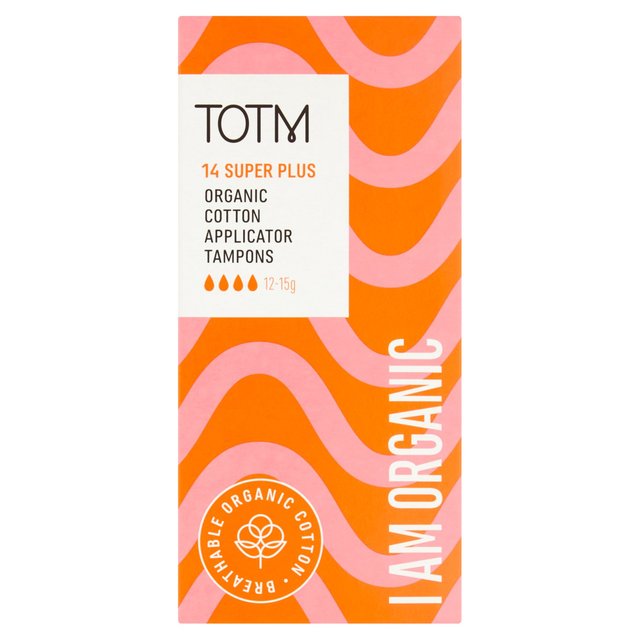 TOTM Organic Cotton Applicator Tampons Super Plus 12 per pack GOODS M&S