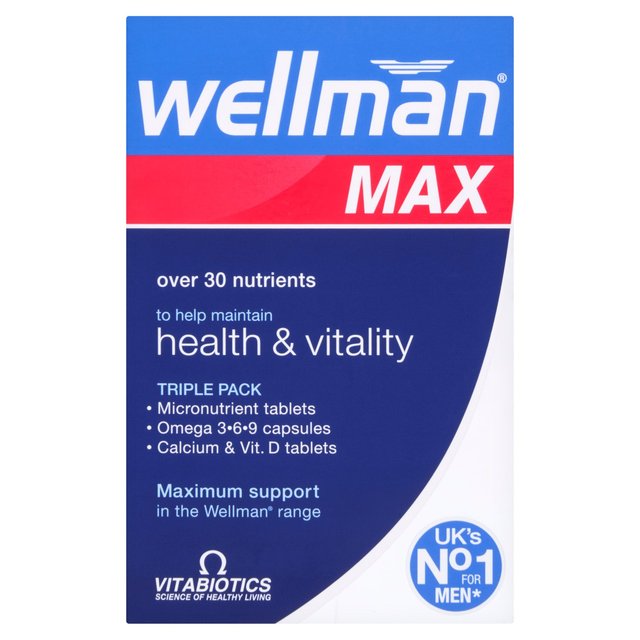 Vitabiotics Wellman Max Health & Vitality Tablets 84 per pack GOODS M&S