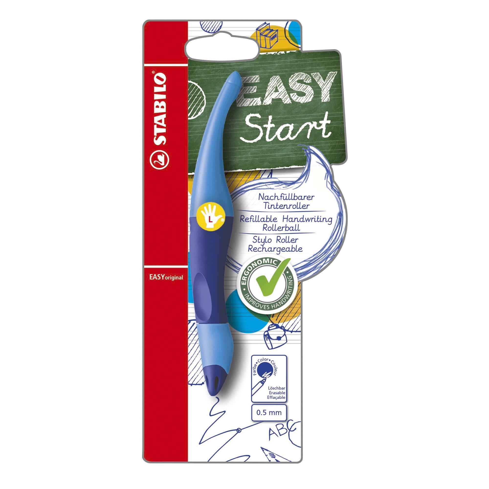 Stabilo Easy Start Pen Left Handed Blue GOODS Sainsburys