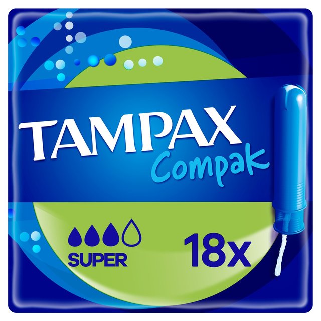 Tampax Compak Super Tampons 18 per pack GOODS M&S