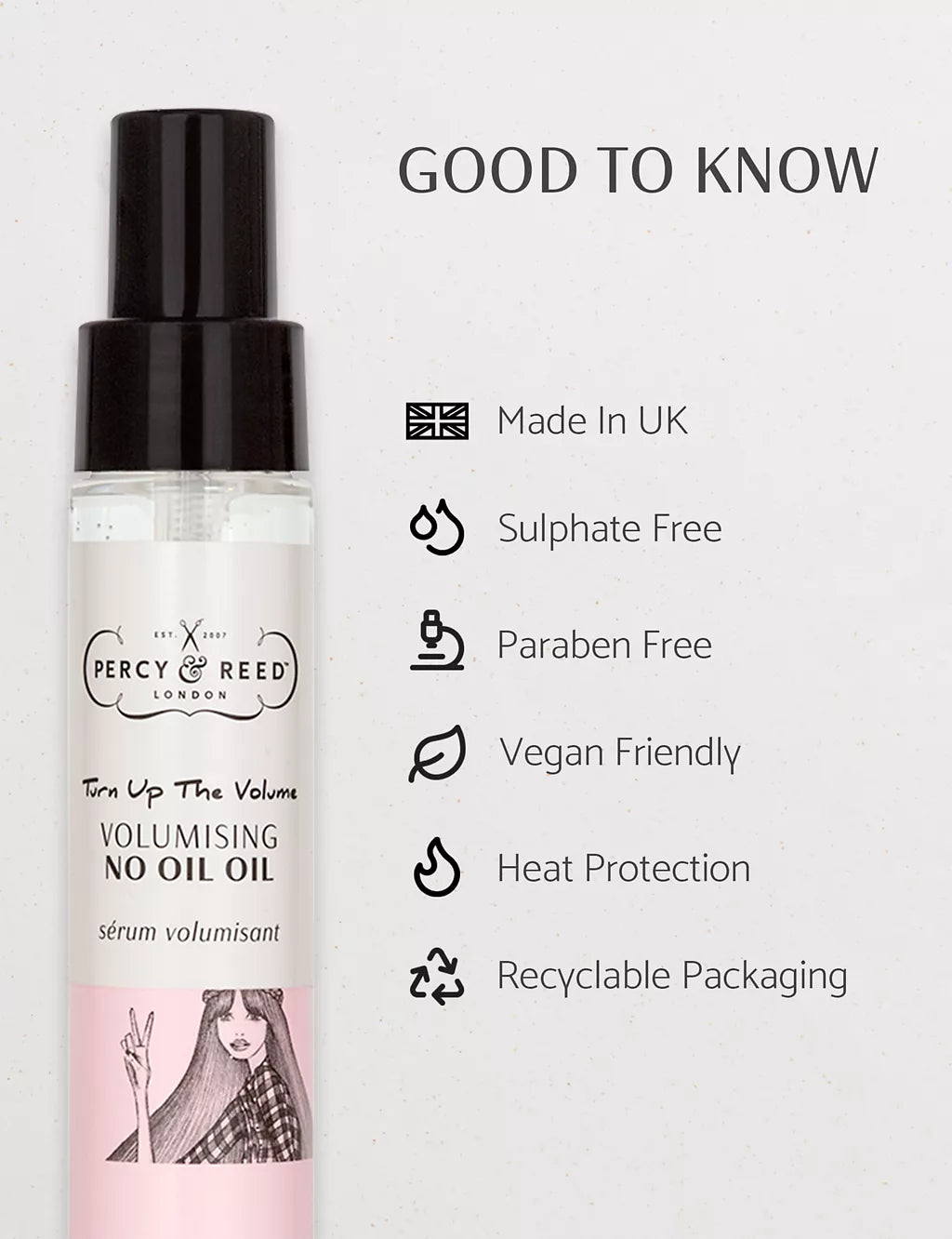 Turn Up The Volume Volumising No Oil Oil 60ml Haircare & Styling M&S