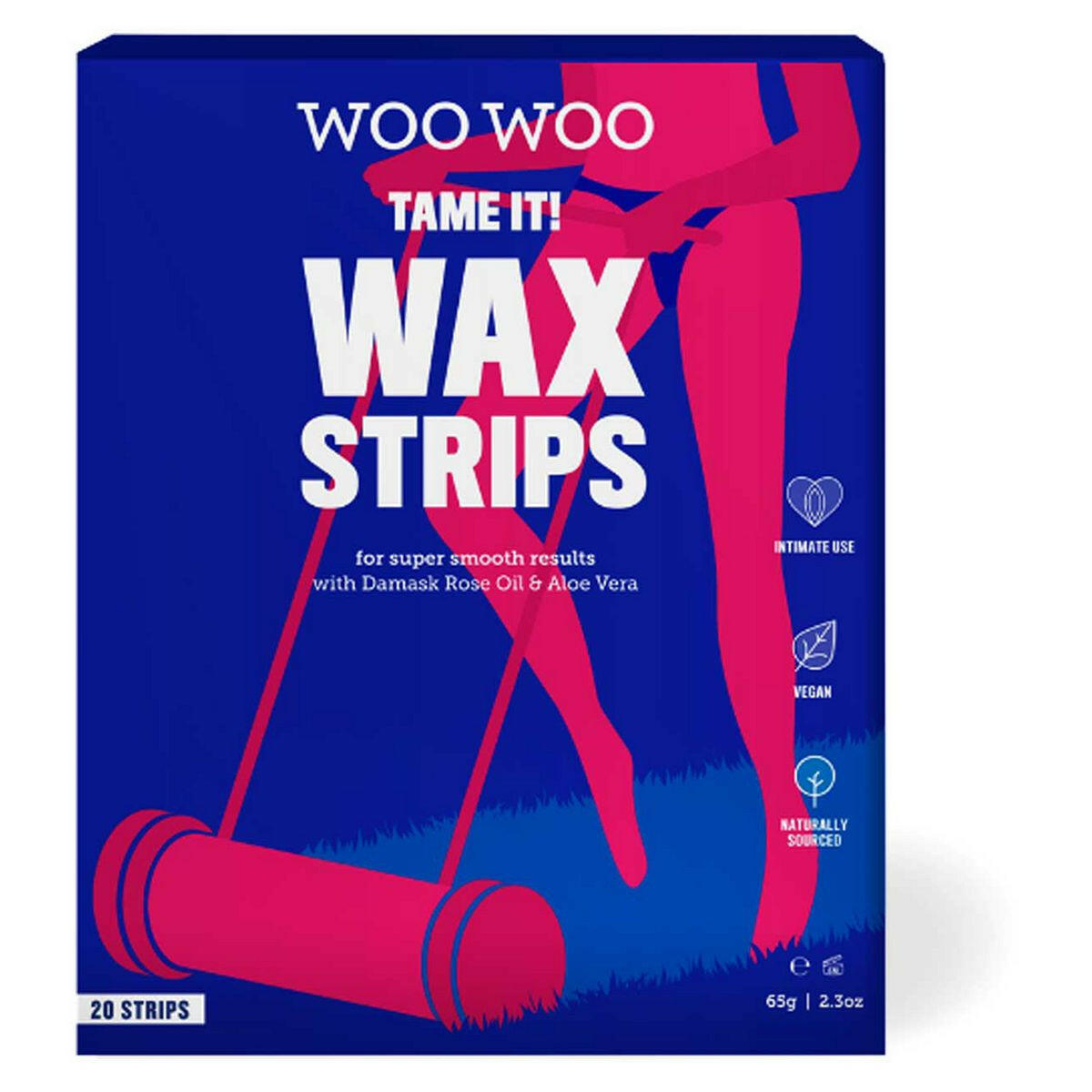 Woowoo Tame It Bikini Wax Strips With Damask Rose Oil - 20 Strips GOODS Boots