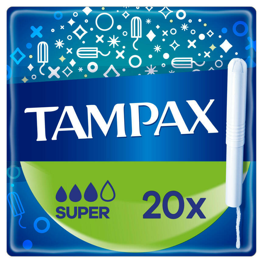 Tampax Cardboard Super Tampons with Applicator GOODS ASDA