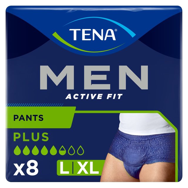 TENA Men Active Fit Incontinence Pants Plus Large 8 per pack GOODS M&S