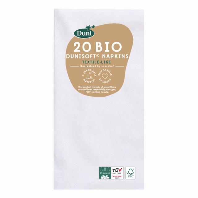 White Dunisoft Large Luxury Paper Napkins 20 per pack GOODS M&S