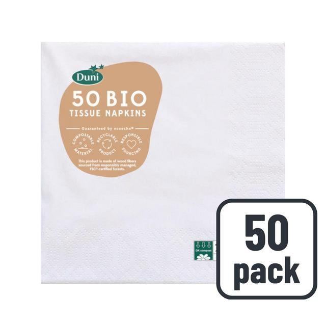 White Compostable Paper Napkins 50 per pack GOODS M&S