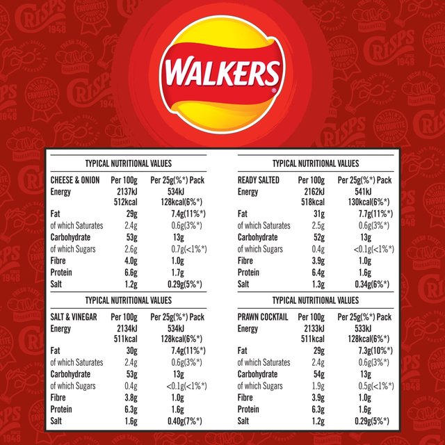 Walkers Classic Variety Multipack Crisps 12 per pack GOODS M&S