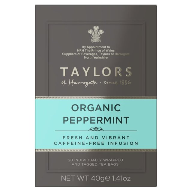 Taylors Organic Peppermint Teabags 20 per pack GOODS M&S