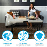 Lifetime 4ft Adjustable Height Nesting Commercial Grade Table - McGrocer