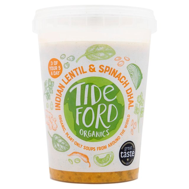 Tideford Organic Lentil & Spinach Dhal Soup 560g GOODS M&S