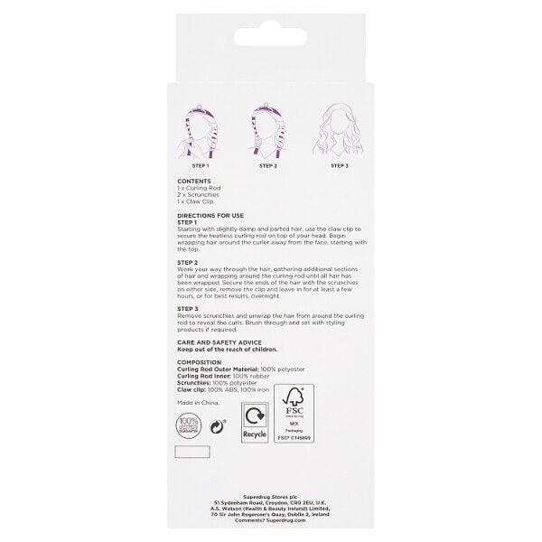 Superdrug Heatless Curls Kit GOODS Superdrug