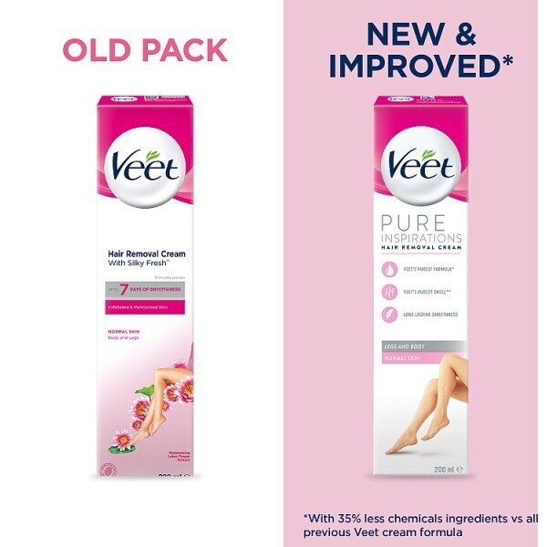 Veet Pure Ins Hair Removal Cream 200ml GOODS Superdrug