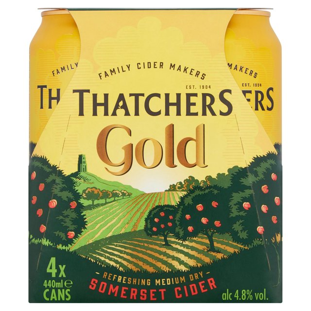 Thatchers Gold 4 x 440ml GOODS M&S