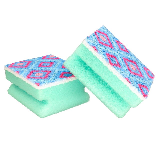 Spontex Washups Mosaik Non Scratch Sponge Scourers 2 per pack GOODS M&S