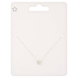 Superdrug Silver Tone Diamante Heart Necklace GOODS Superdrug