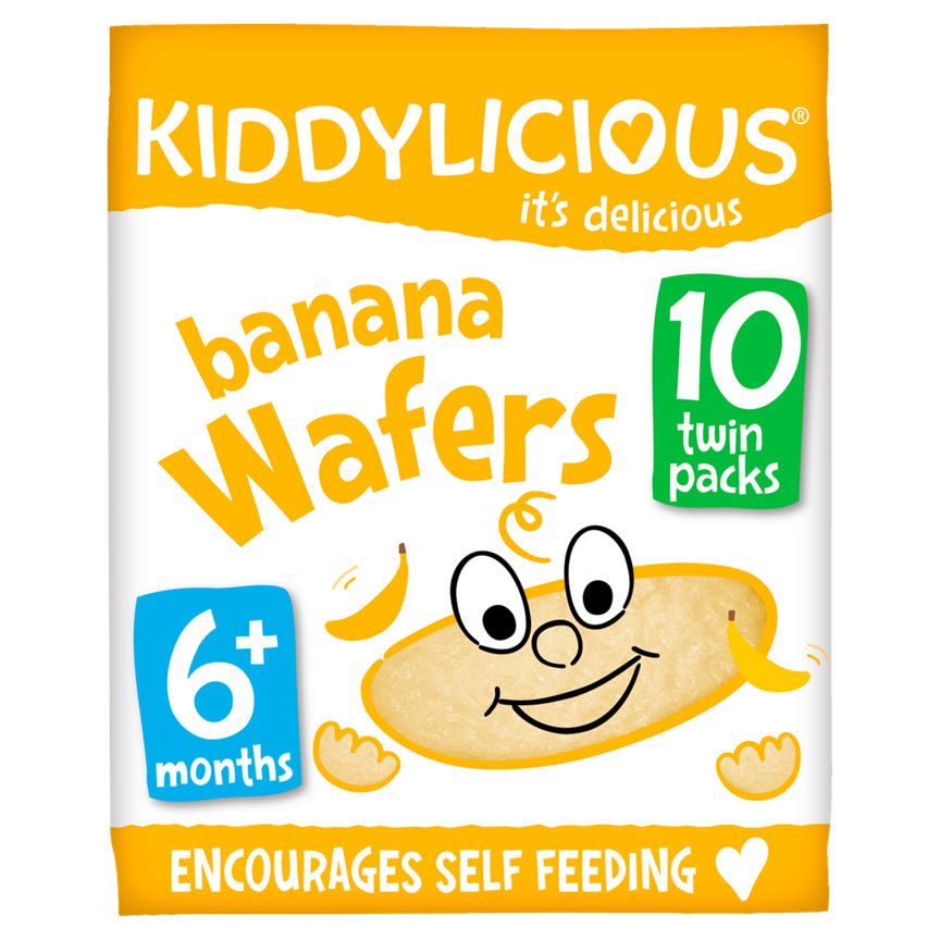 Kiddylicious Banana Wafers 6+ Months - McGrocer
