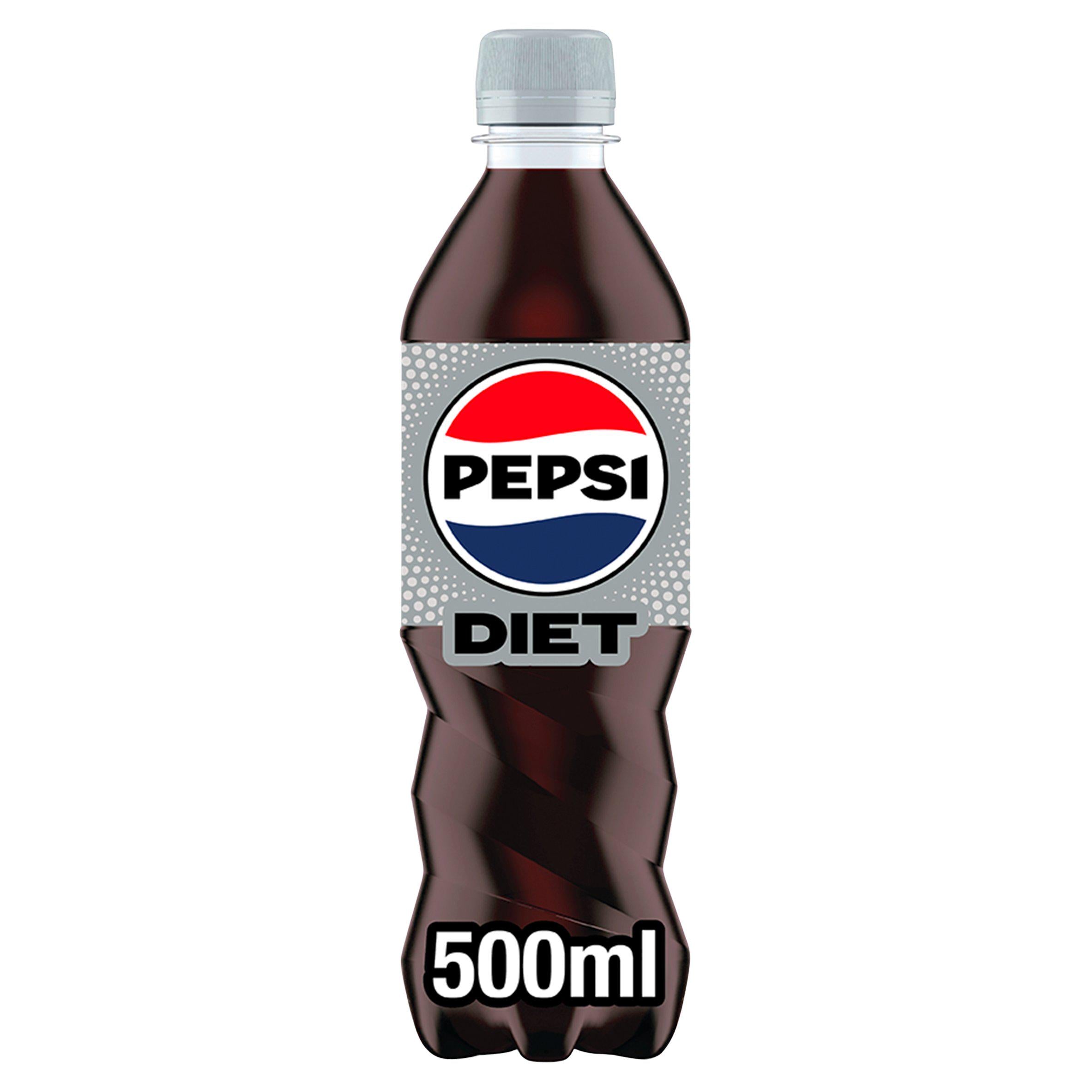 Diet Pepsi Cola Bottle 500ml - McGrocer