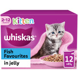 Whiskas Kitten Fish Favourites Wet Cat Food Pouches in Jelly GOODS ASDA