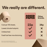 Naked Paper Unbleached Super Soft Extra Long Bamboo Toilet Paper