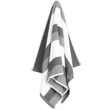 MS Cotton Textured Stripe Bath Towel Charcoal 70X137cm