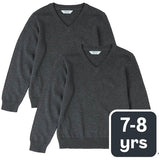 MS Unisex Pure Cotton Jumper 7-8 Years Grey