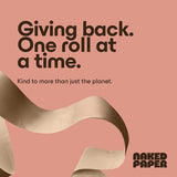 Naked Paper Unbleached Super Soft Extra Long Bamboo Toilet Paper