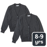 MS Girls Pure Cotton Cardigan 8-9 Years Grey