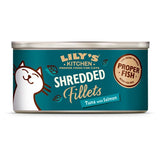 Lilys Kitchen Shredded Fillets Tuna Salmon in Broth Wet Food for Cats