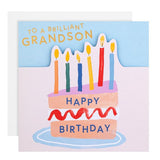 MS Grandson Cake Birthday Card