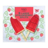 MS 6 Strawberry Splits Ice Lollies