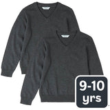 MS Unisex Pure Cotton Jumper 9-10 Years Grey