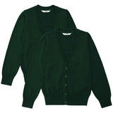 MS Green 2pk Cotton Cardigan10-11Y
