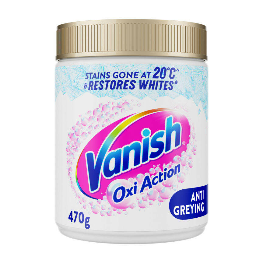 Vanish Gold Oxi Action Fabric Stain Remover Powder - Whites 470G GOODS ASDA