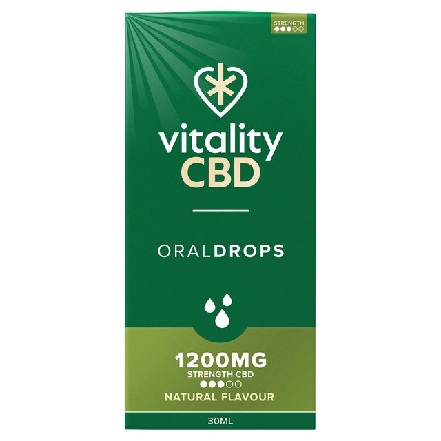 Vitality CBD Natural Oral Drops 1200mg 30ml GOODS M&S