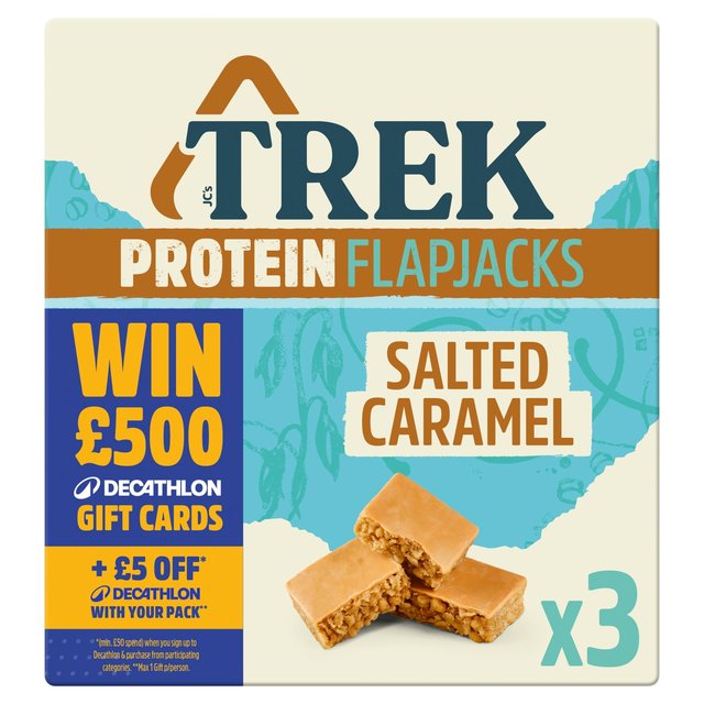 TREK Salted Caramel Protein Flapjacks Multipack 3 x 50g GOODS M&S