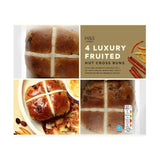 M&S Luxus-Hot-Cross-Buns, 4 Stück pro Packung