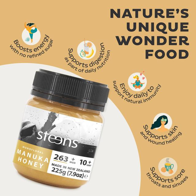 Steens MGO 263 UMF10 Manuka Honey 225g GOODS M&S