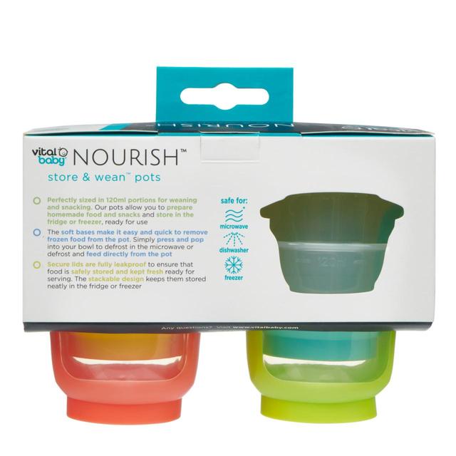 Vital Baby Store & Wean Pots 4 x 120ml GOODS M&S