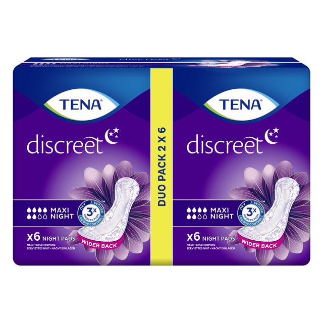 TENA Lady Maxi Night Incontinence Pads 12 per pack GOODS M&S