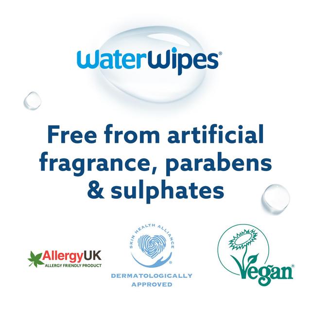 WaterWipes Baby Wipes Sensitive Newborn Plastic Free Wipes 540 Wipes 9 x 60 per pack GOODS M&S