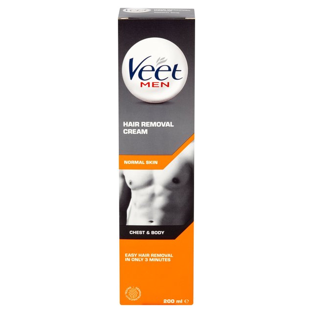 Veet Men Hair Removal Cream Chest & Body Normal Skin 200ml GOODS M&S