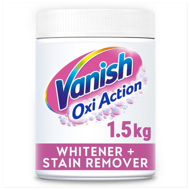 Vanish Oxi Action In-Wash Stain Remover Powder Whites 1.5kg GOODS M&S