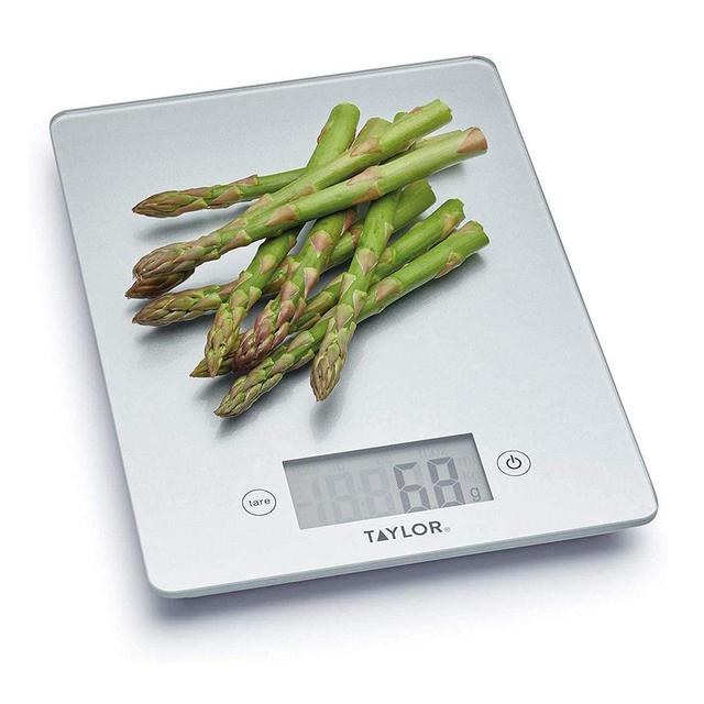Taylor Pro Glass Digital Kitchen Scale 5kg Silver Gift Boxed GOODS M&S