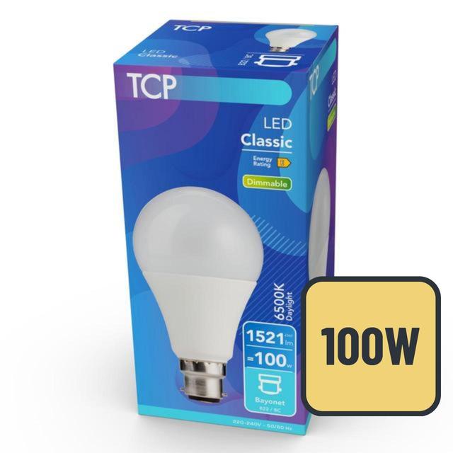 TCP Dimmable Daylight Bayonet 100W Light Bulb GOODS M&S