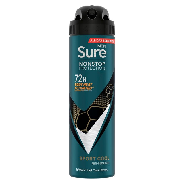Sure Men 72hr Nonstop Protection Sport Cool Antiperspirant Deodorant 150ml GOODS M&S