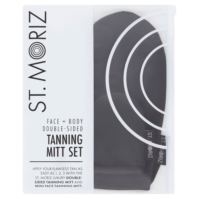 St Moriz Luxury Double Sided Tanning Mitt & Face Mitt Set GOODS M&S