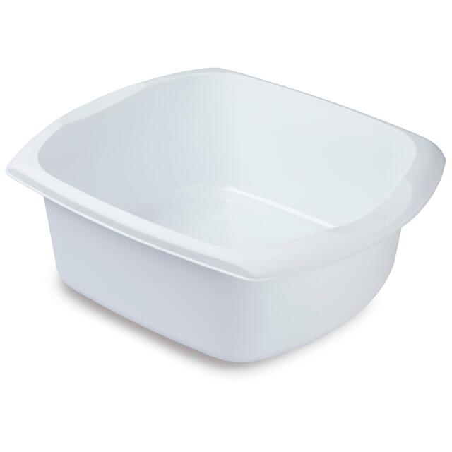 Addis Large Rectangular Washing Up Bowl 9.5 litre White - McGrocer