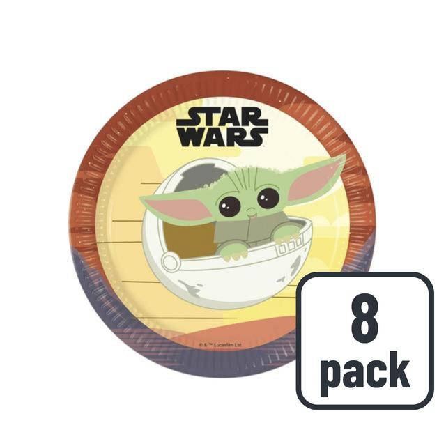 Star Wars Mandalorian 23cm Paper Plates 8 per pack GOODS M&S